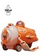 550ml Airplane-Shaped Kids Water Bottle   BPA-Free Silicone Straw   Leakproof &amp; Drop-Resistant   with Shoulder Strap   Gift for Boys &amp; Girls(Orange))
