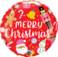 18" Round Foil All Things Christmas 1Ct