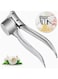 Garlic Press &amp; Crusher - Manual Garlic Press with Non-Slip Grip, Dishwasher Safe Garlic Slicer, Garlic Presser for Kitchen