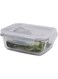 Locknlock Llg422 Container, Clear, W 14.8 X H 11.4 X L 7.0 Cm, 1.58-Cup, Rectangle, Glass