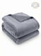 Linen Klub Single Micro Fleece Flannel Blanket - 260 GSM, Super Plush and Comfy Throw Blanket, Size 150 x 200cm, Grey