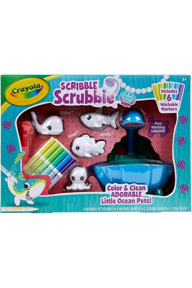 Crayola Scribble Scrubbie Ocean Pets Lagoon Tub Set