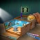 Crayola Scribble Scrubbie Glow Ocean Treasure Chest: Mess-free coloring animals - Artistic playtime set - Coloring and glowing fun