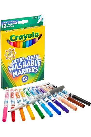 Crayola Ultra-clean Fine Line Markers 12 Pack 58-7813