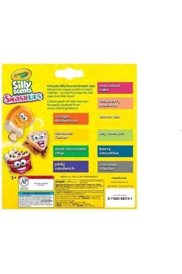 Crayola Silly Scents SmashUps Washable Markers Broad Line 10 count