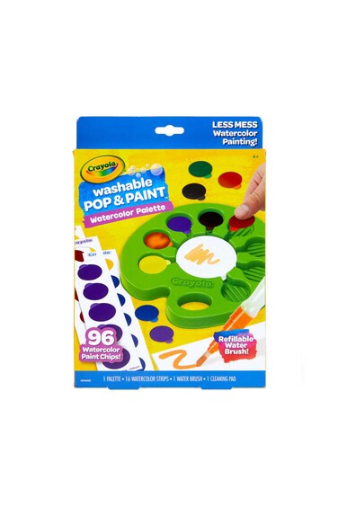 Crayola Pop &amp; Paint Washable Watercolor Palette 96ct CY53-0505