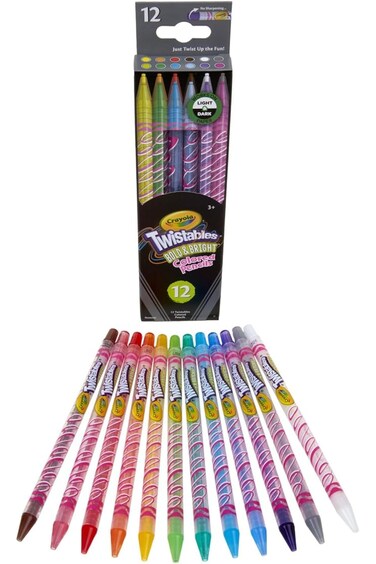 Crayola Bold &amp; Bright Twistable Colored Pencils 12 count