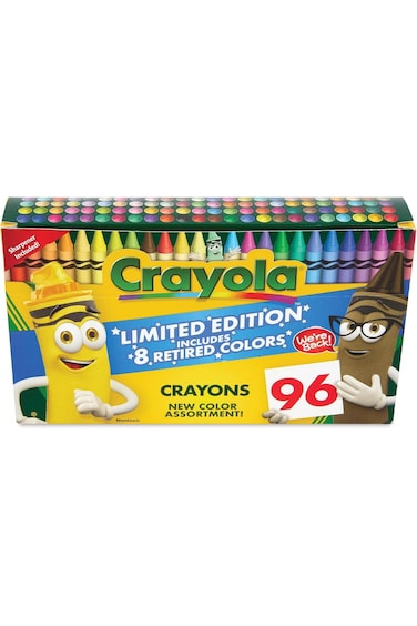 Crayola Limited Edition Crayons Set of 96 with 8 Retired Colors