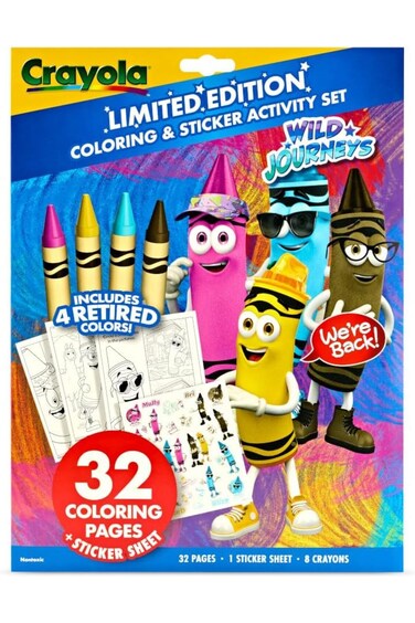Crayola Coloring &amp; Activity Set Wild Journeys