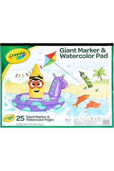 Crayola Giant Marker &amp; Watercolor Pad 99-3411