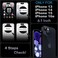 Xg-Tech Apple Iphone 13 / Iphone 14 / Iphone 15 / Iphone 16E Case (6.1") Rugged Case Heavy Duty Shockproof Dust/Drop Proof 3 In 1 Full Body Cover, Orange