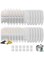 BFLICROY 12 Set Replacement Filters &amp; Sponges for 135 fl oz/4L Wilreless Cat Water Fountain, Cat Water Fountain Filter, Triple Filtration Pet Fountain Filter Replacement, Dog Fountain Filter