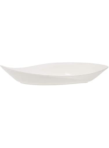 Verona Leaf Bowl - 20 Inch - White