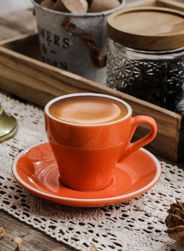 Ceramic Coffee Cup, Espresso Coffee Cup&iuml;&frac14;&OElig;Cup and Saucer Set Suitable for Home Office Restaurant Gifts Garden Party Home Afternoon Tea Set