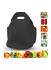 Lunch Bag,Insulated Thermal Lunch Bag Waterproof Neoprene Lunch Box Handbag for Picnic Camping(black)