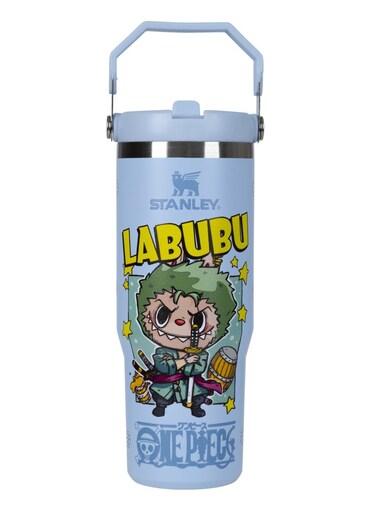 كوب Stanley IceFlow من الفولاذ المقاوم للصدأ مع غطاء قابل للطي وقشة   سعة 30 أونصة (0.99 لتر) - زجاجة ماء معزولة حرارياً للاستخدام في المنزل أو المكتب أو السيارة