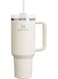 Stanley 40oz Quencher H20 Flowstate Stainless Steel Vacuum Insulated Tumbler with Lid and Straw for Water, Iced Tea or Coffee, Smoothie and More, Cream