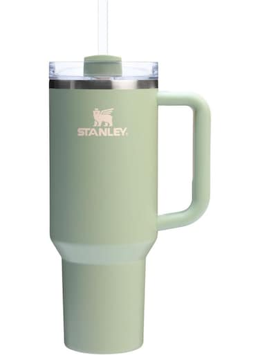 Stanley 40oz Quencher H20 Flowstate Stainless Steel Vacuum Insulated Tumbler with Lid and Straw for Water, Iced Tea or Coffee, Smoothie and More, Cream