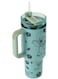 Stanley 40oz Quencher H20 Flowstate Stainless Steel Vacuum Insulated Tumbler with Lid and Straw for Water, Iced Tea or Coffee, Smoothie and More, Cream