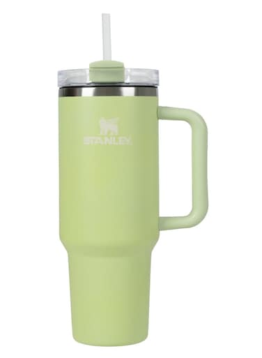 Stanley 40oz Quencher H20 Flowstate Stainless Steel Vacuum Insulated Tumbler with Lid and Straw for Water, Iced Tea or Coffee, Smoothie and More, Cream