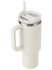 Stanley 40oz Quencher H20 Flowstate Stainless Steel Vacuum Insulated Tumbler with Lid and Straw for Water, Iced Tea or Coffee, Smoothie and More, Cream