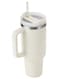 Stanley 40oz Quencher H20 Flowstate Stainless Steel Vacuum Insulated Tumbler with Lid and Straw for Water, Iced Tea or Coffee, Smoothie and More, Cream