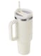 Stanley 40oz Quencher H20 Flowstate Stainless Steel Vacuum Insulated Tumbler with Lid and Straw for Water, Iced Tea or Coffee, Smoothie and More, Cream