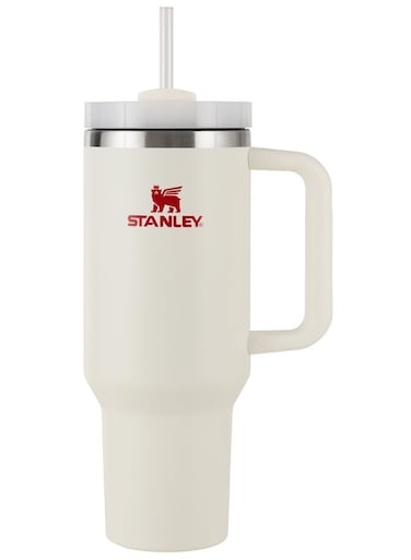 Stanley 40oz Quencher H20 Flowstate Stainless Steel Vacuum Insulated Tumbler with Lid and Straw for Water, Iced Tea or Coffee, Smoothie and More, Cream