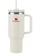 Stanley 40oz Quencher H20 Flowstate Stainless Steel Vacuum Insulated Tumbler with Lid and Straw for Water, Iced Tea or Coffee, Smoothie and More, Cream