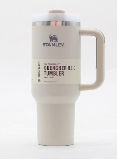 Stanley 40oz Quencher H20 Flowstate Stainless Steel Vacuum Insulated Tumbler with Lid and Straw for Water, Iced Tea or Coffee, Smoothie and More, Cream
