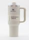 Stanley 40oz Quencher H20 Flowstate Stainless Steel Vacuum Insulated Tumbler with Lid and Straw for Water, Iced Tea or Coffee, Smoothie and More, Cream