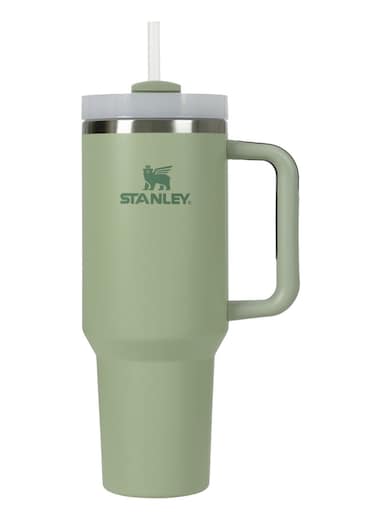 كوب ساندي من الفولاذ المقاوم للصدأ بسعة 40 أونصة مع غطاء وقشة (عازل حراري)