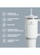 Stanley 40oz Quencher H20 Flowstate Stainless Steel Vacuum Insulated Tumbler with Lid and Straw for Water, Iced Tea or Coffee, Smoothie and More, Cream