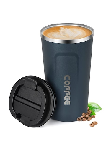 Vacuum Insulated Travel Mug Leakproof Double Wall Stainless Steel Reusable Coffee Cup with Lid for Hot and Cold Drinks