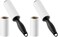Royalford Rf9655 10 Cm 60 Sheet 2 Pieces Set Lint Roller, Black (Pack of 2)