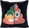 Christmas Decorative Throw Pillow Cover Soft Velvet Magic Gift Emoji Pillow Case Reversible Flip Sequin Cushion Covers for Home Office Sofa 16 X 16 Inch 16 x 16 inches Multi GG02