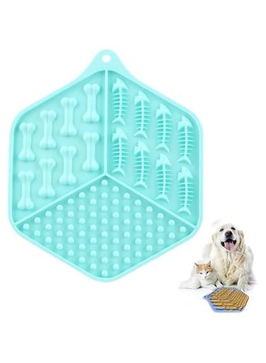 Slow Food Dog Lick Pad,Dog Lick Mat with Strong Suction,Dog Bathing Supplies,Dog Beauty Bath Stability Lick Stick for Pet Bathing, Grooming and Training (green)