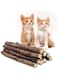 Mumoo Bear 20-Pack- Reusable Calming Catnip Chew Toy for Cats and Kittens, Promotes Oral Hygiene, Fresh Breath - Minty Taste, Natural and Organic Wood