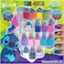 Girl Disney Stitch 15 Piece Water-Based Nail Art Activity Makeup Set, Includes Nail Polish, Nail Brush and Nail Files, For Parties, Sleepovers and Makeovers, Ages 6