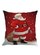 Flax Pillow Cover Red/White/Brown