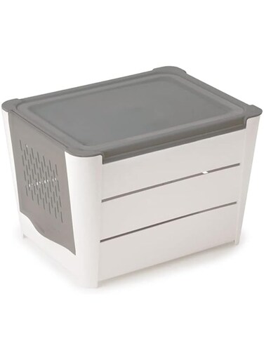 SnipsLock Potato Holder, Dark Grey Heather/White, Default