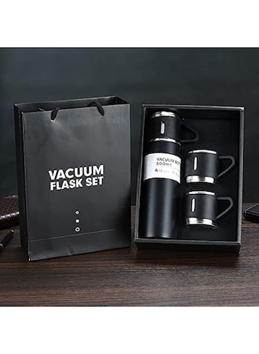 5Qebhram&reg; Vacuum Insulated Flask 500ml Stainless Steel Thermo Bottle with Cup for Coffee Water Hot and Cold Drink Flasks (Multicolor)