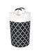TAME Large Laundry Basket, 82L Laundry Hamper Bag Washing Bin Clothes Bag Collapsible Tall with Long Handles, Waterproof Clothes Hamper for Bedroom, Bathroom, Dorm, Toys (1PCS (Black))