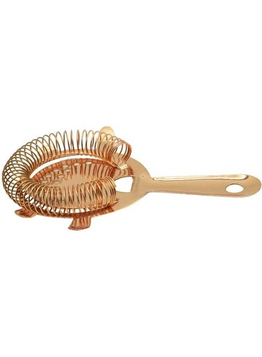 Copper Cocktail Strainer, 22 cm, RCB002, Cocktail Strainer, Juice Strainer, Bar Strainer, Bar Accessories Rose Gold 4cm