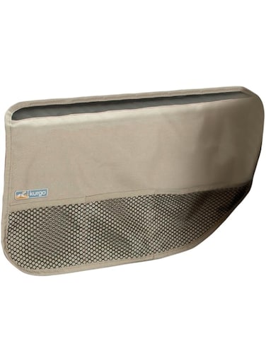 Kurgo Car Door Guard, Dog Car Door Protector, Easy Installation, Waterproof &amp; Stain-Resistant, 2-Pack, Hampton Sand