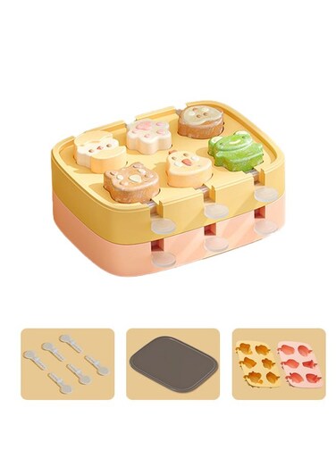 Mini Popsicle Molds for Kids Cute Shapes Silicone Popsicle Molds BPA Free Reusable Ice Cream Mold Popsicle Maker Homemade DIY Set (2pack)