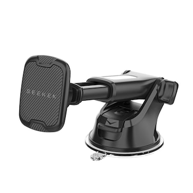 SEEKEN Car Phone Holder for Dashboard,Windshield - Black, Vehicle Mount, Hands-Free, Magnetic Holder, Fast Charging, Premium Design, High-Quality.