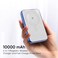 SEEKEN 10K MAH Foldable Magnetic Wirless 22.5W Power Bank - Blue, Fast Charging, Portable Charger, Travel Charger, Overcharge Protection, Premium Design, High-Quality.