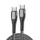 SEEKEN 65W USB C to USB C Cable, [PD-2M] - Grey, Fast Charging, Braided Cable, Premium Design, High-Quality.