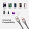 SEEKEN USB C to Lightning Cable 1M - Grey, Fast Charging, Braided Cable, Premium Design, High-Quality.